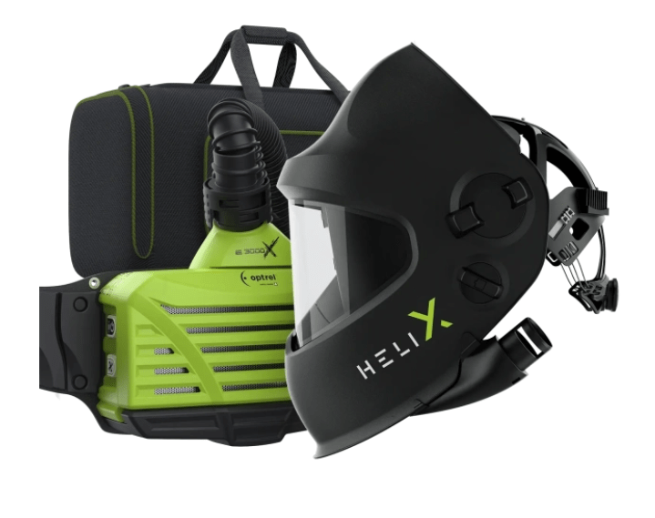 optrel helix pure air quattro Ready to weld package - Frischluft Schweiß-/Schleifhelm und e3000X (ATEX)