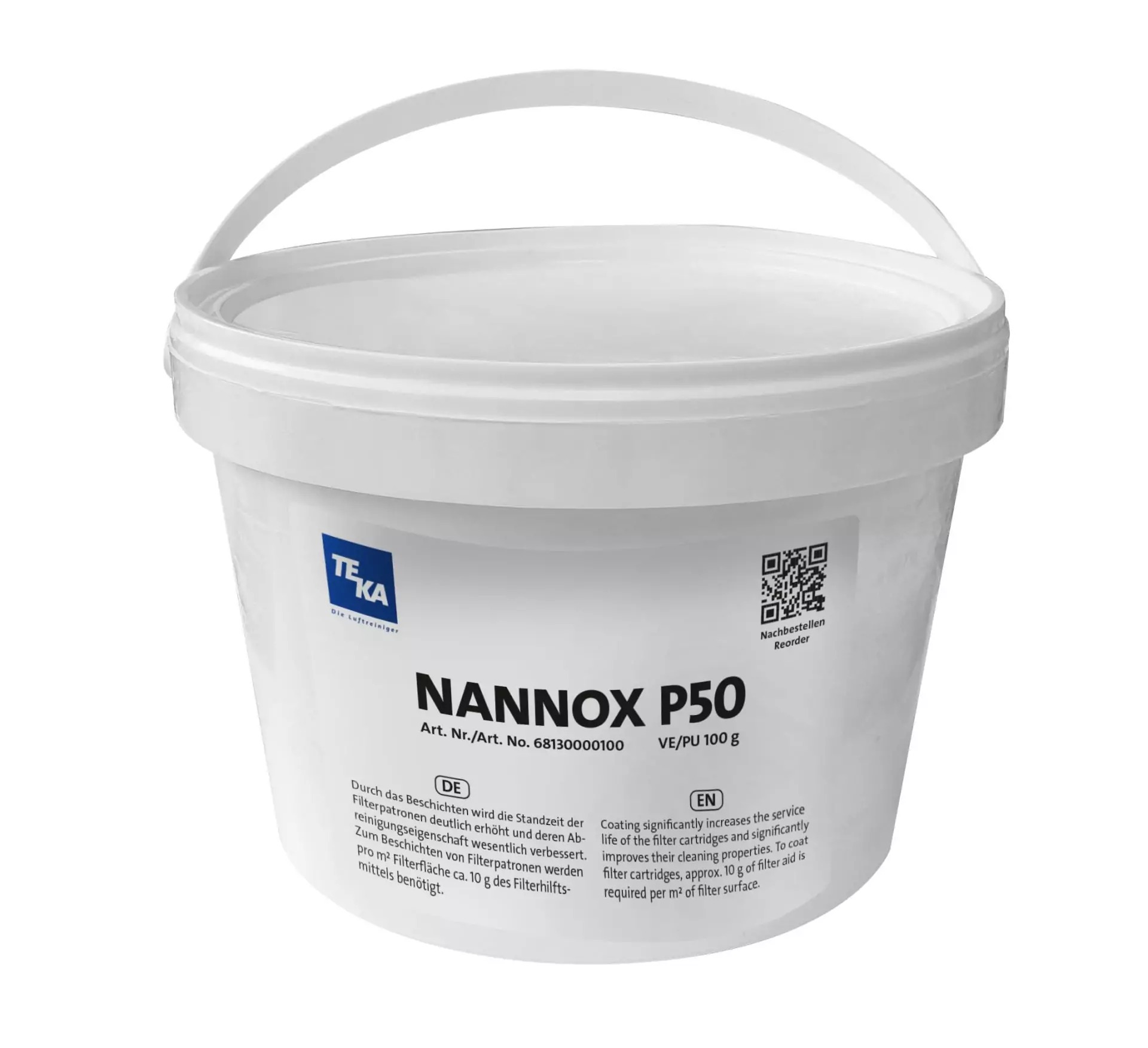 Filterhilfsmittel NANNOX P50 für Filterpatronen, 100 g (im Eimer)